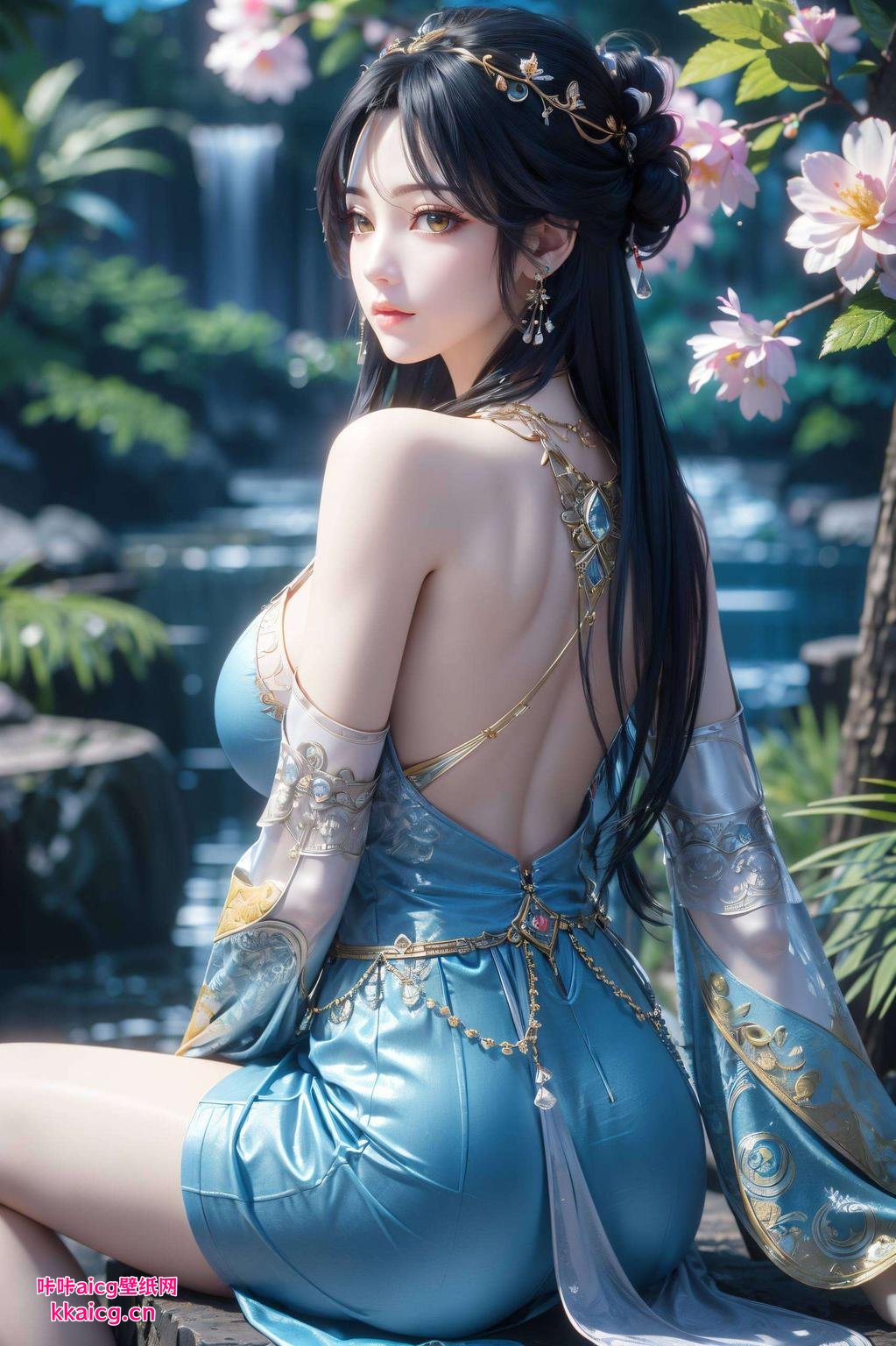 4K高清壁纸带你领略横屏视觉盛宴！月光洒在她的发丝