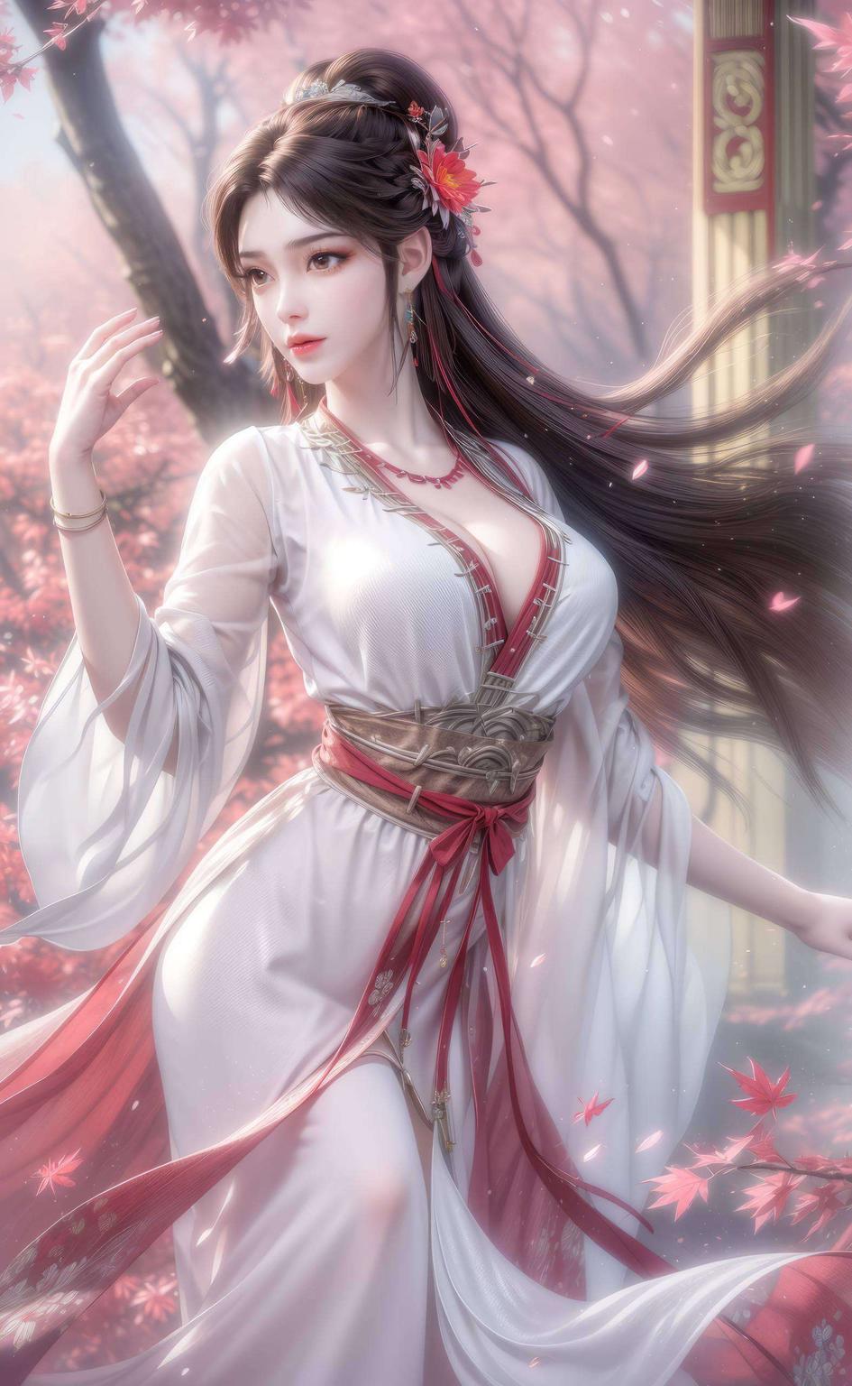 点亮手机屏幕石昊与火灵儿携手漫步