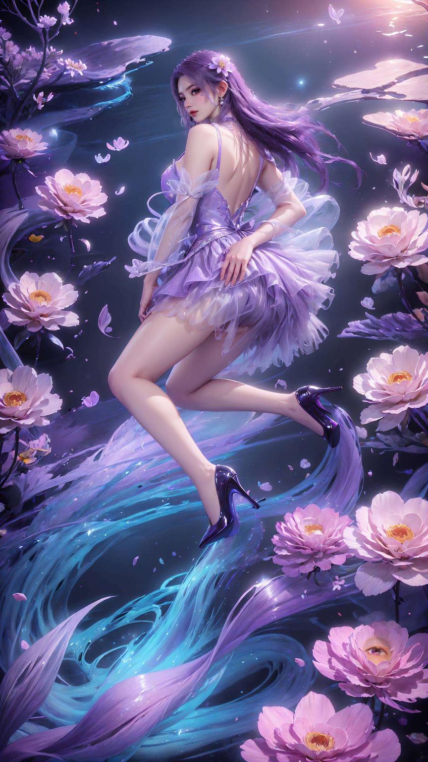 如梦如幻她轻纱拂动