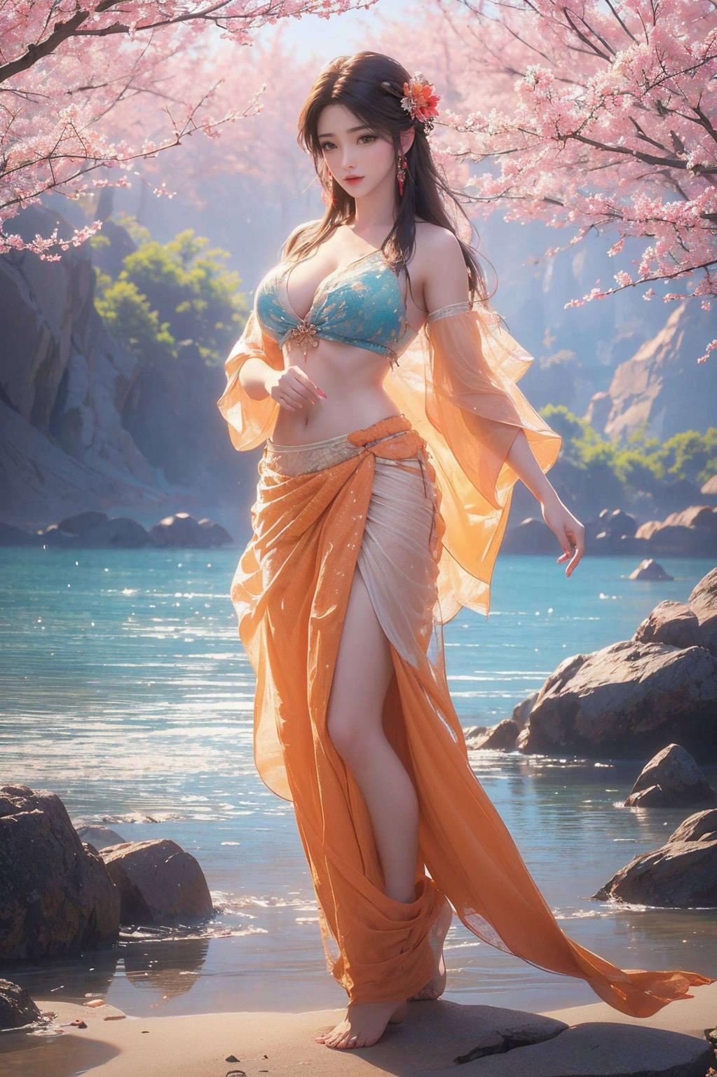 灵动可爱少女火灵儿动态壁纸