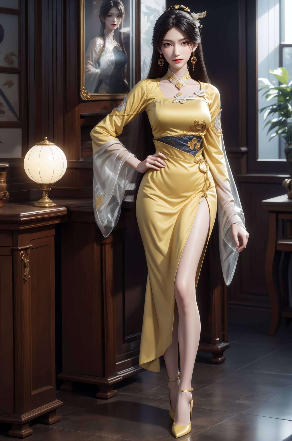 金瓶儿壁纸真人AI国漫女神高清像素
