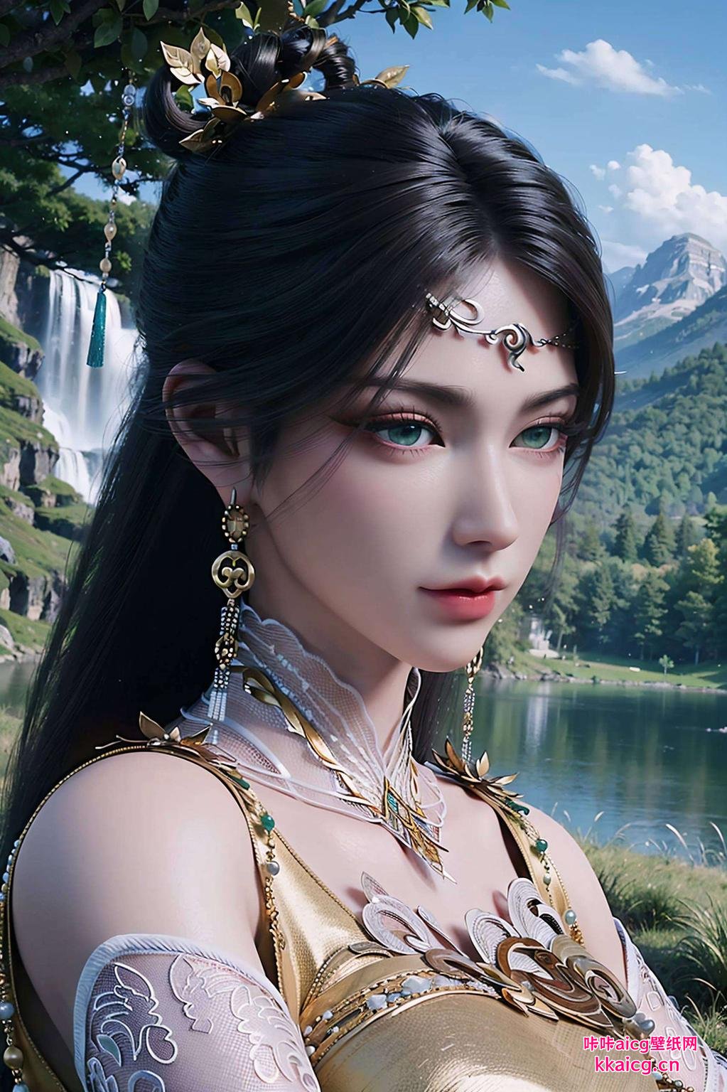 高清画质金瓶儿换装啦！这款粉色系的女生壁纸