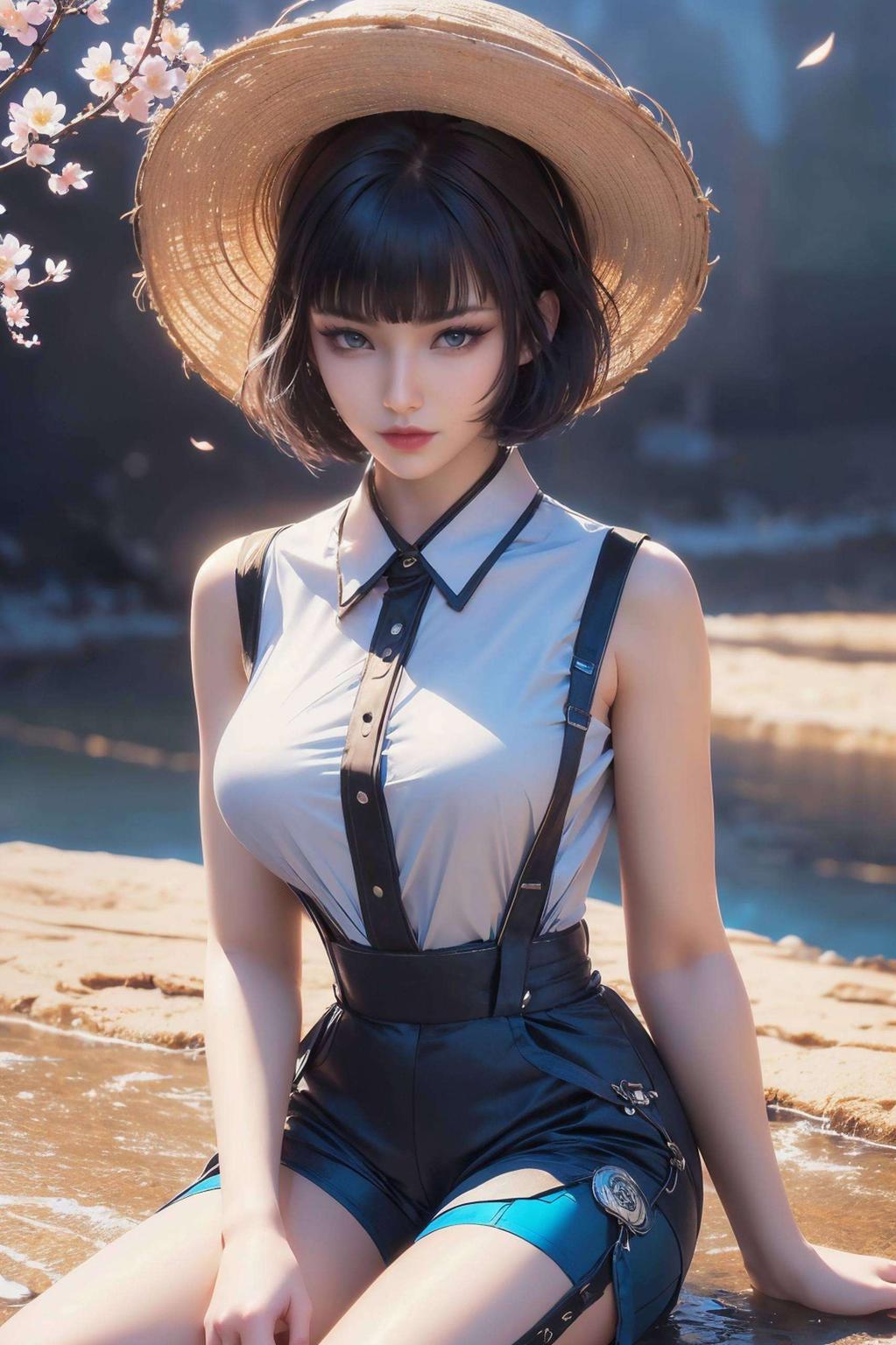 笑容阳光穿上泳装的姬青