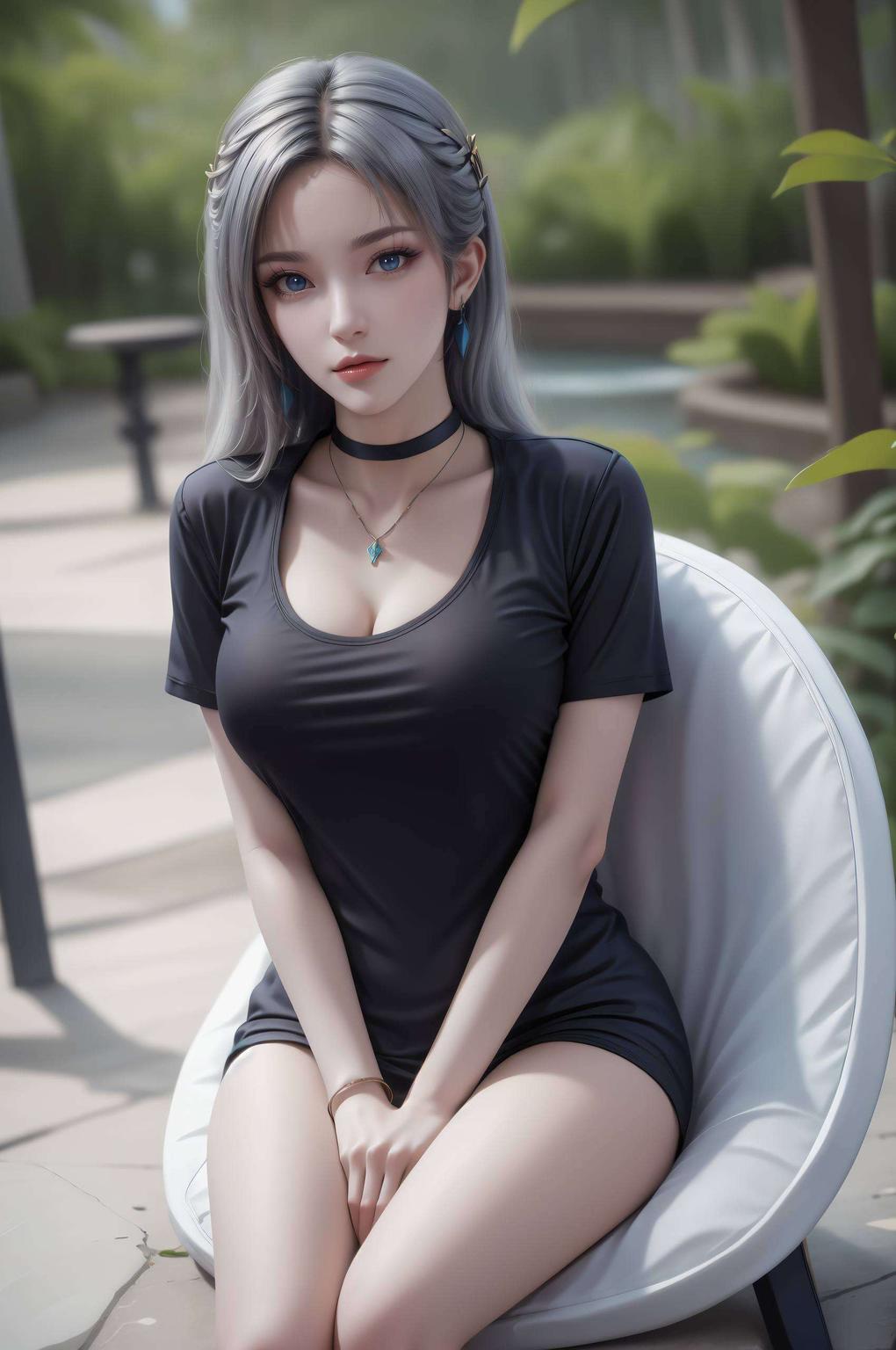 这款AI绘画壁纸带你感受孤独与优雅的交织