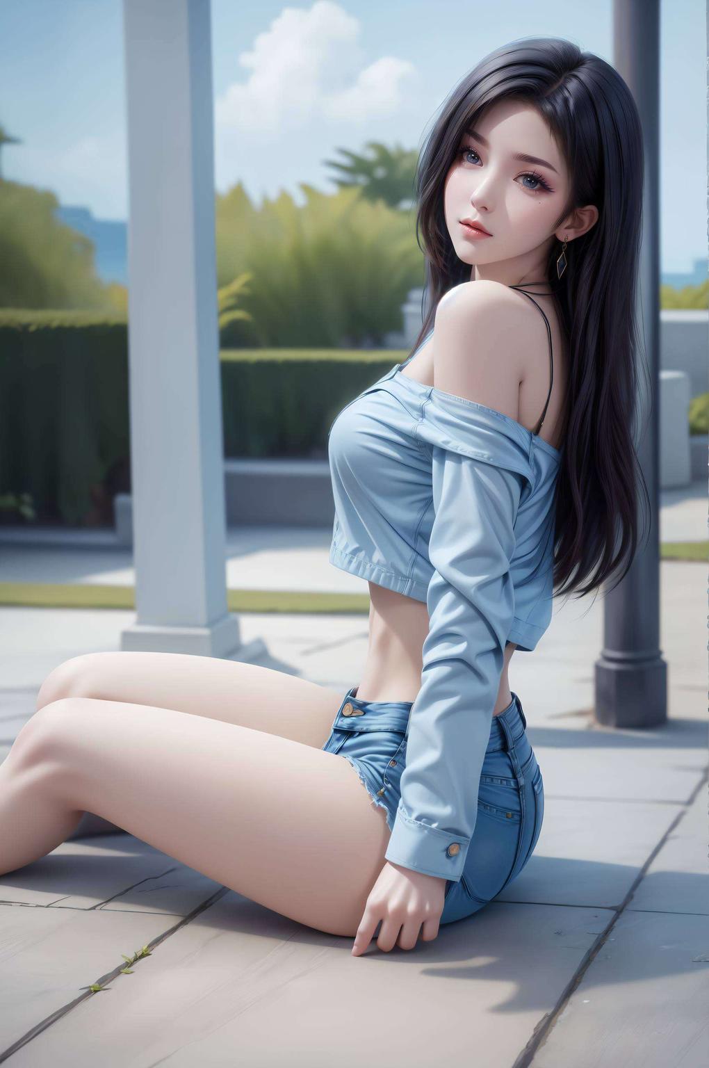 九幽雀展翅翱翔竖屏设计