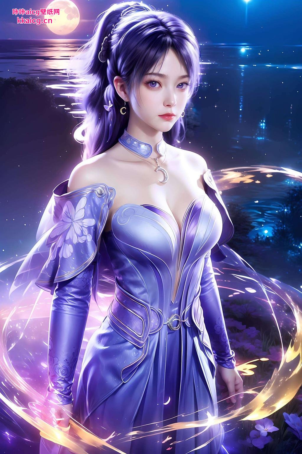 姬紫月壁纸点亮iPad桌面