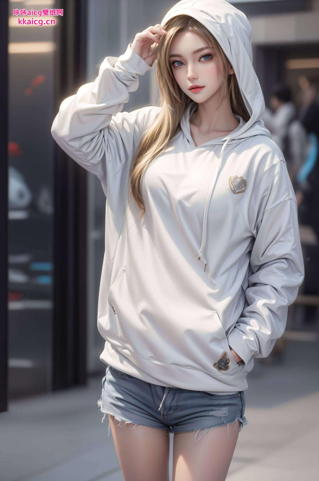 今天给大家带来的是一组超美的AI素材凯莎网友壁纸