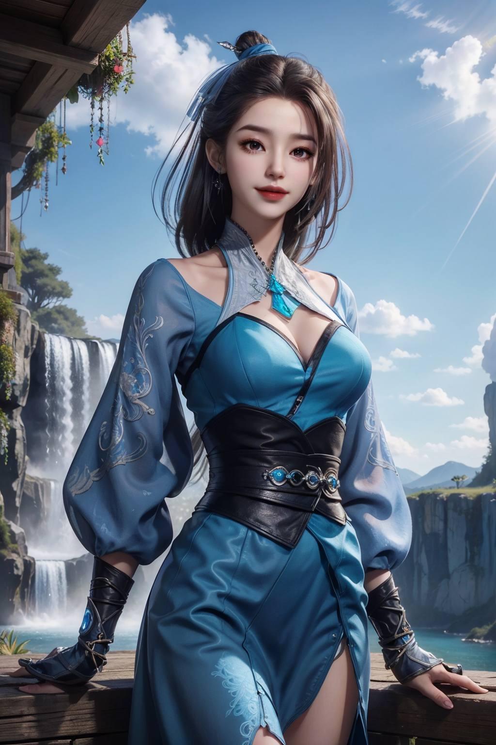 专为对眼睛好的二次元爱好者设计！高清细腻今天给大家带来这款超可爱的蓝灵娥美图壁纸