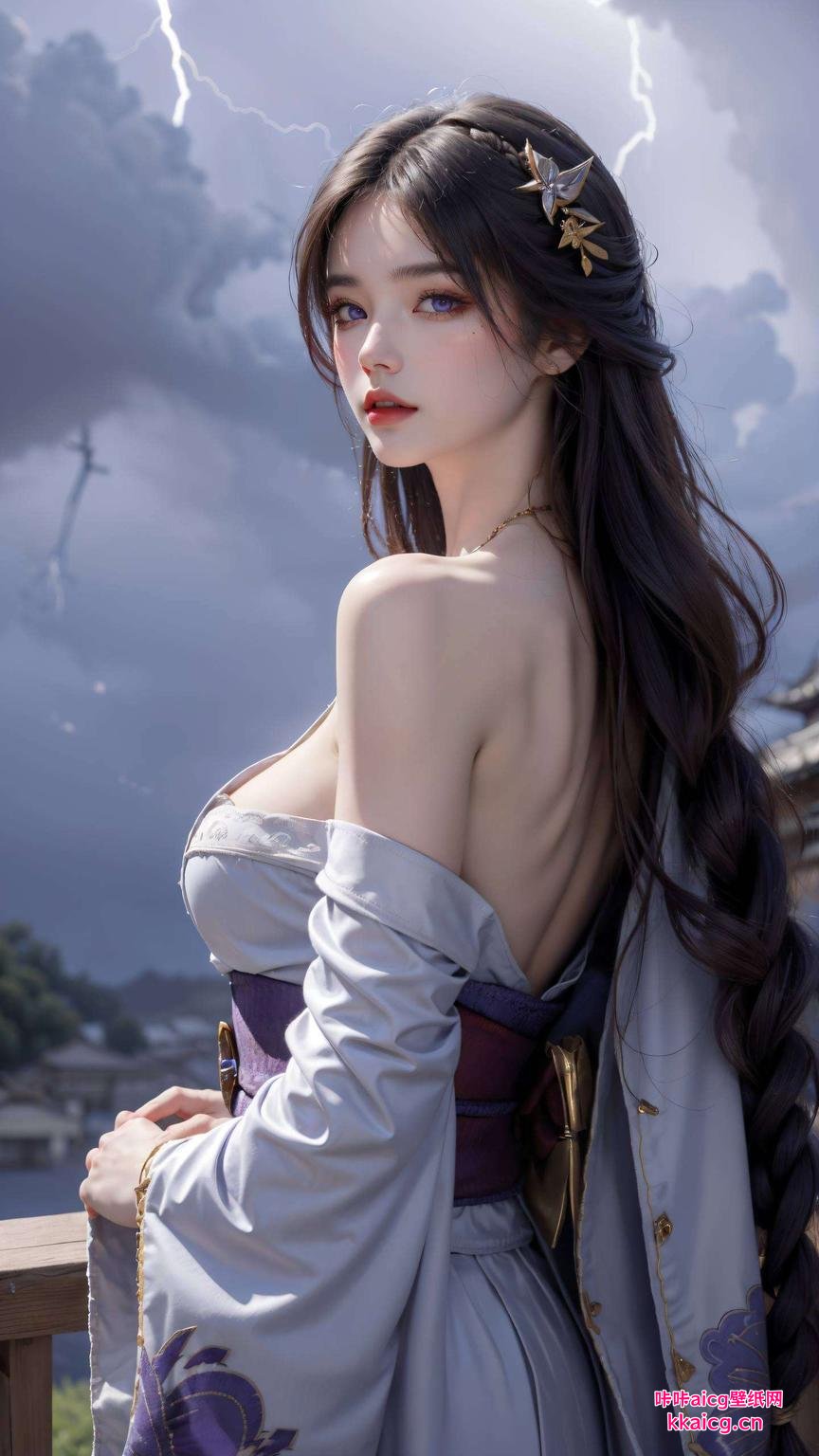 各位！这期带来一款超酷的雷电将军壁纸“嘿