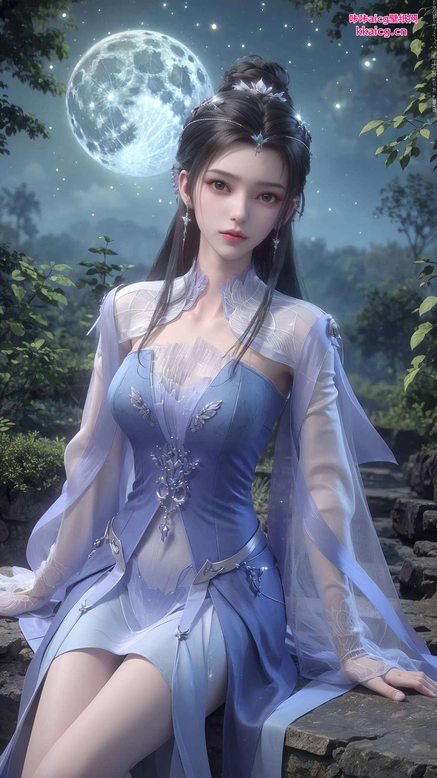 她的倩影在动漫壁纸间流转护眼无忧