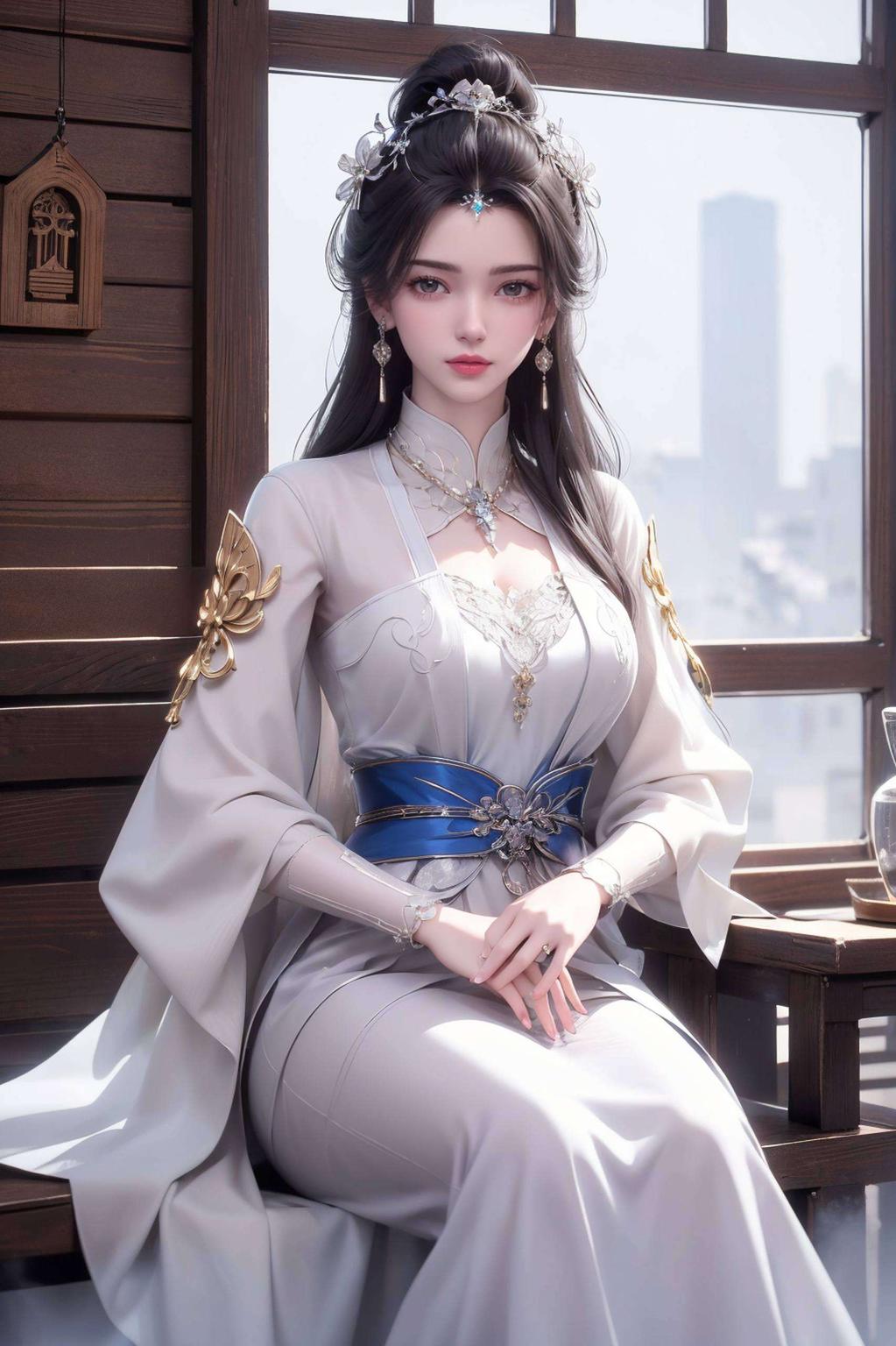 这款绝世唐门李慕婉单人壁纸为你的PC桌面增添一抹古典韵味