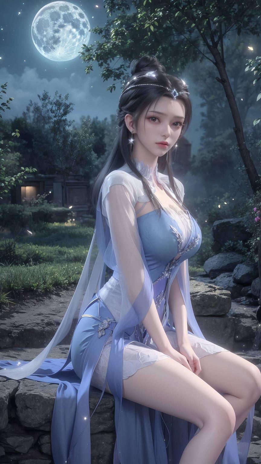 精美国漫风背景李慕婉壁纸P图软件