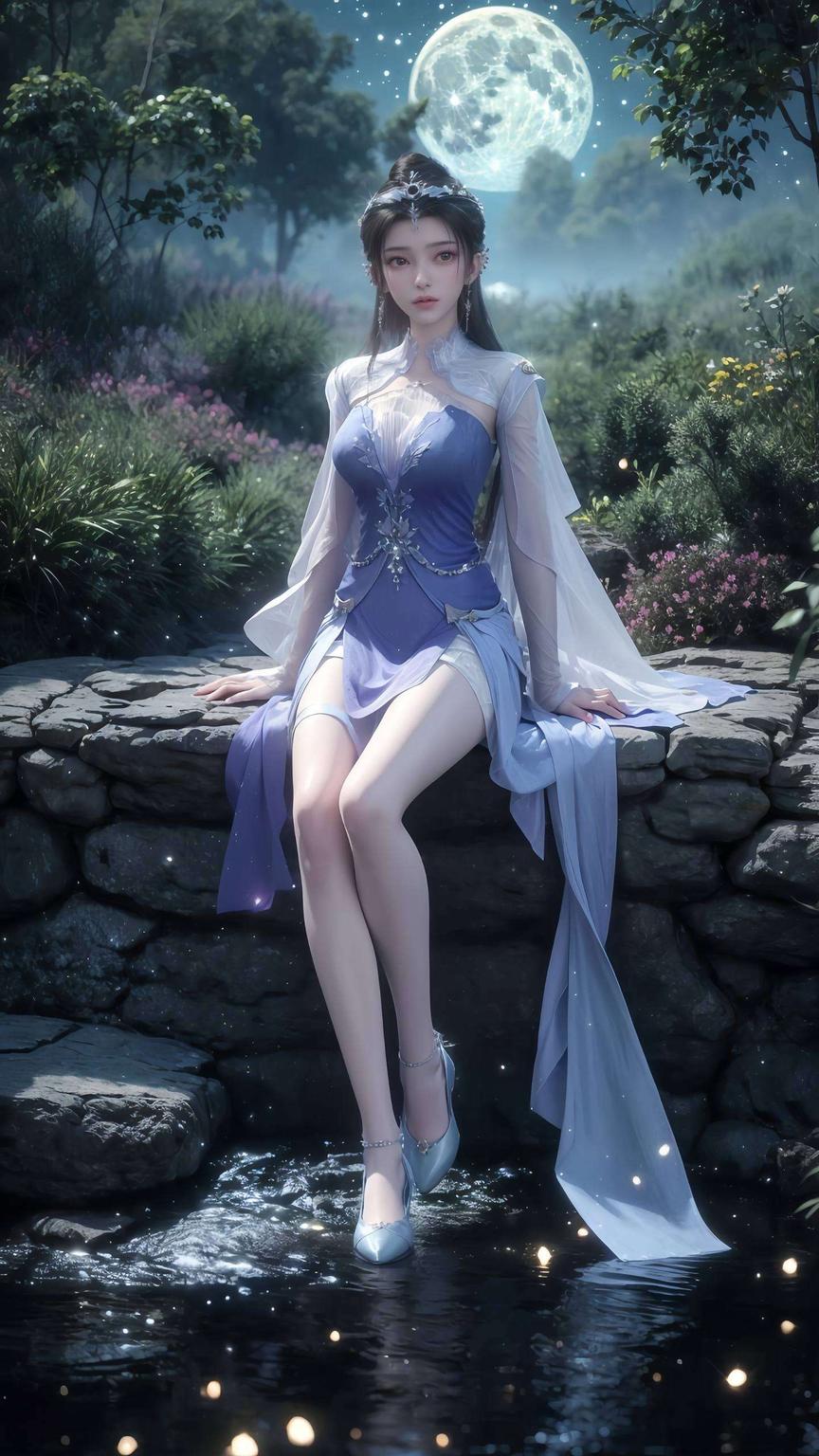 今天给大家带来一组绝美的古风漫画壁纸！看看这款李慕婉的美照仿佛从古典画卷中走出的仙子