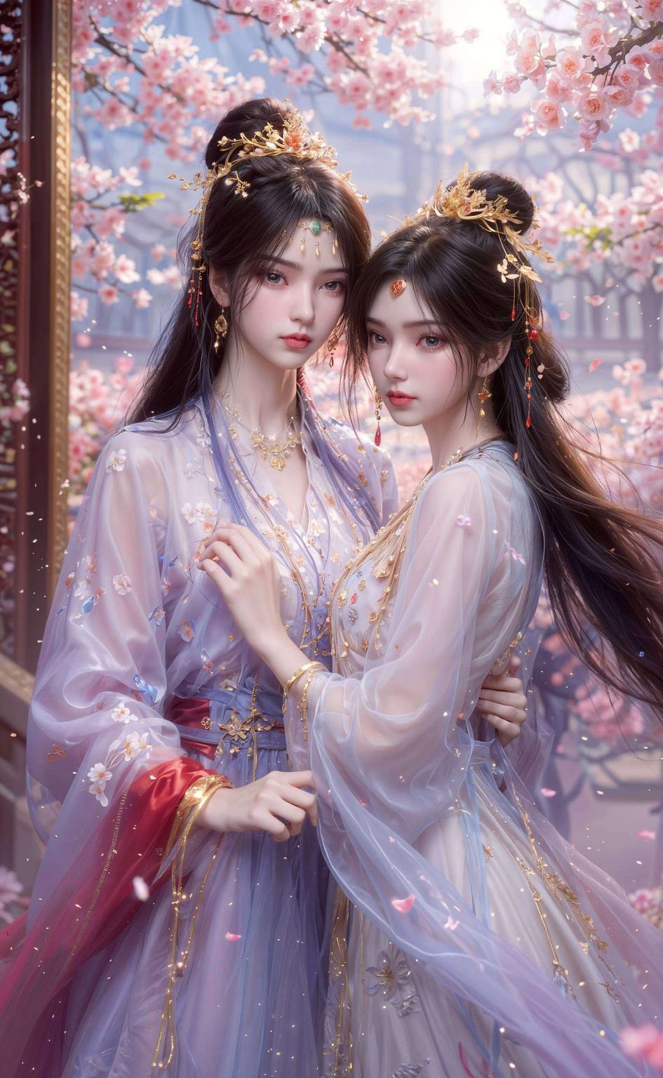 身材曼妙动态显古风壁纸美如画