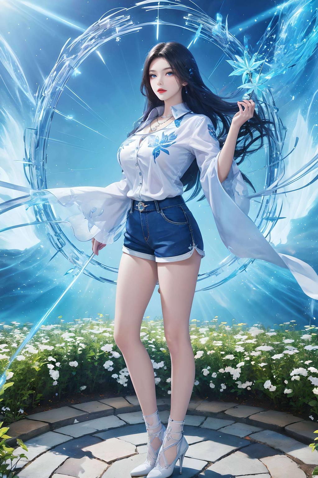 眼神深邃迷人斗罗大陆迷们看过来！这款1920x1080的凌落宸大长腿高清壁纸