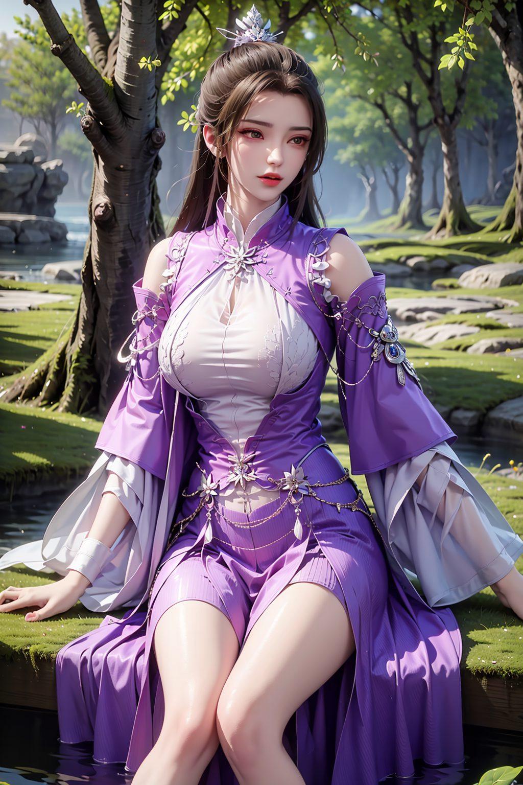 仙逆柳眉一抹清雅大头壁纸