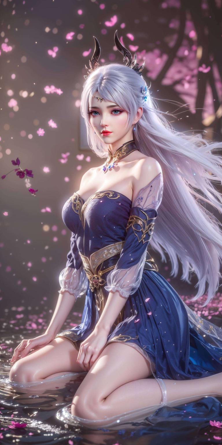 各位！今天给大家带来两款极简风桌面背景紫霞映照她的优雅身姿