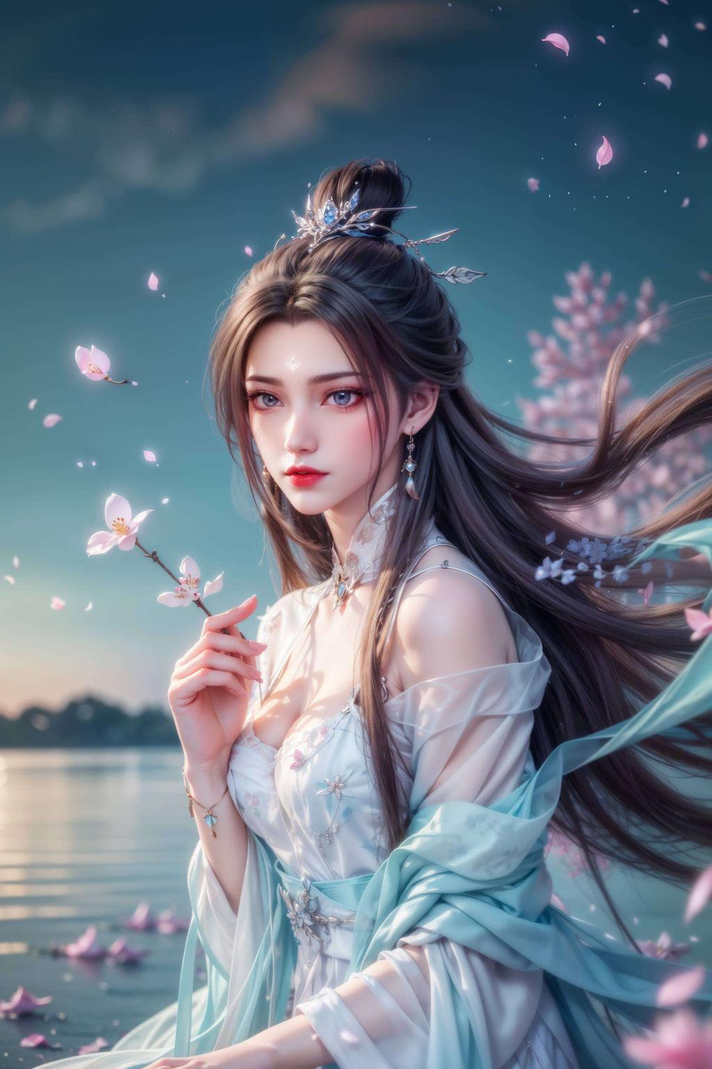 眼神坚毅这款陆雪琪高清壁纸来啦！清丽脱俗