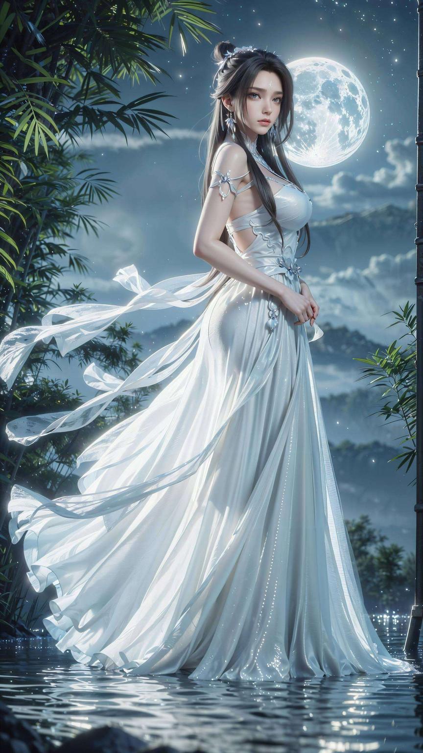 快来体验这份清新吧！陆雪琪躺在翠绿的草坪上