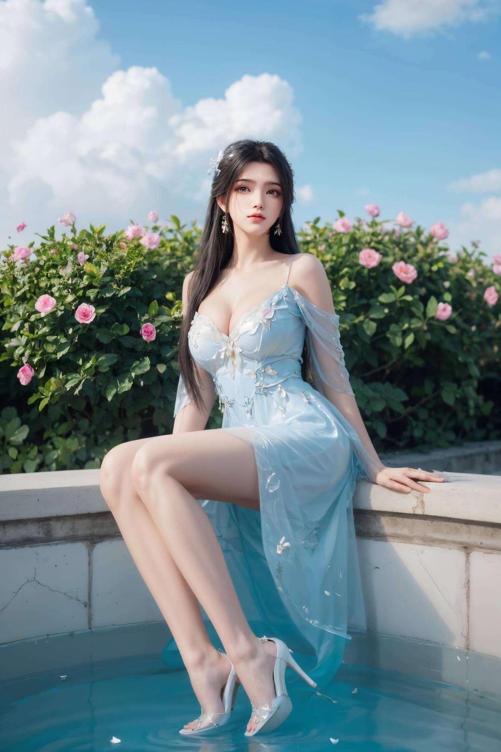 甜美可爱陆雪琪侧颜壁纸