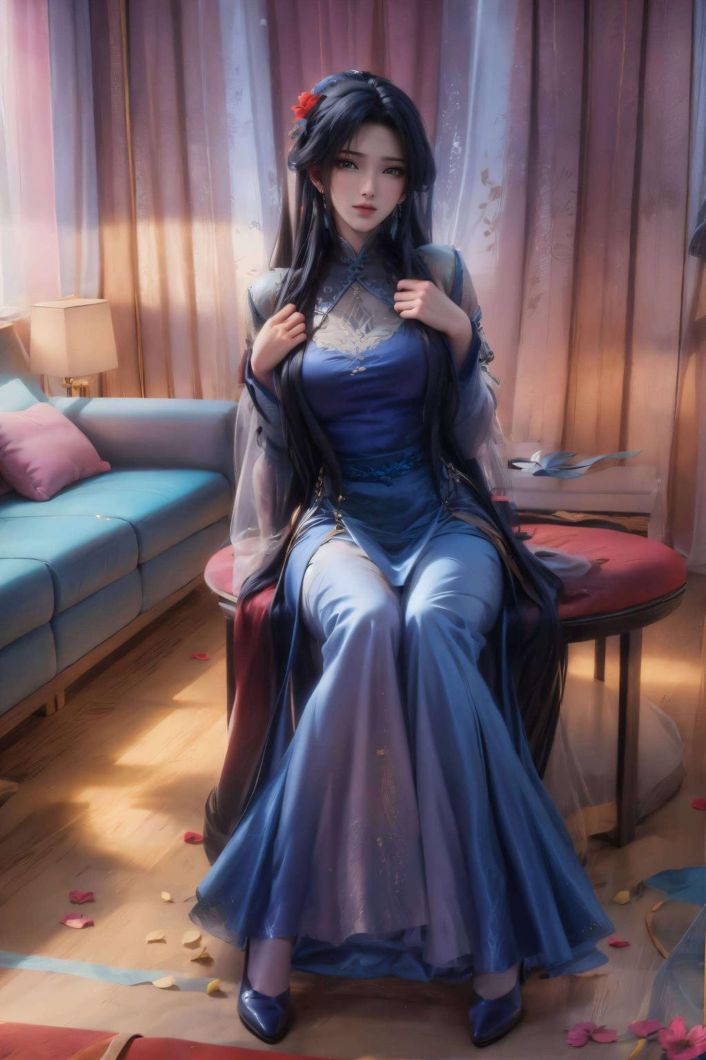 今天给大家带来一款超赞的护眼手机锁屏壁纸！看这陆雪琪高清壁纸柔和的色彩