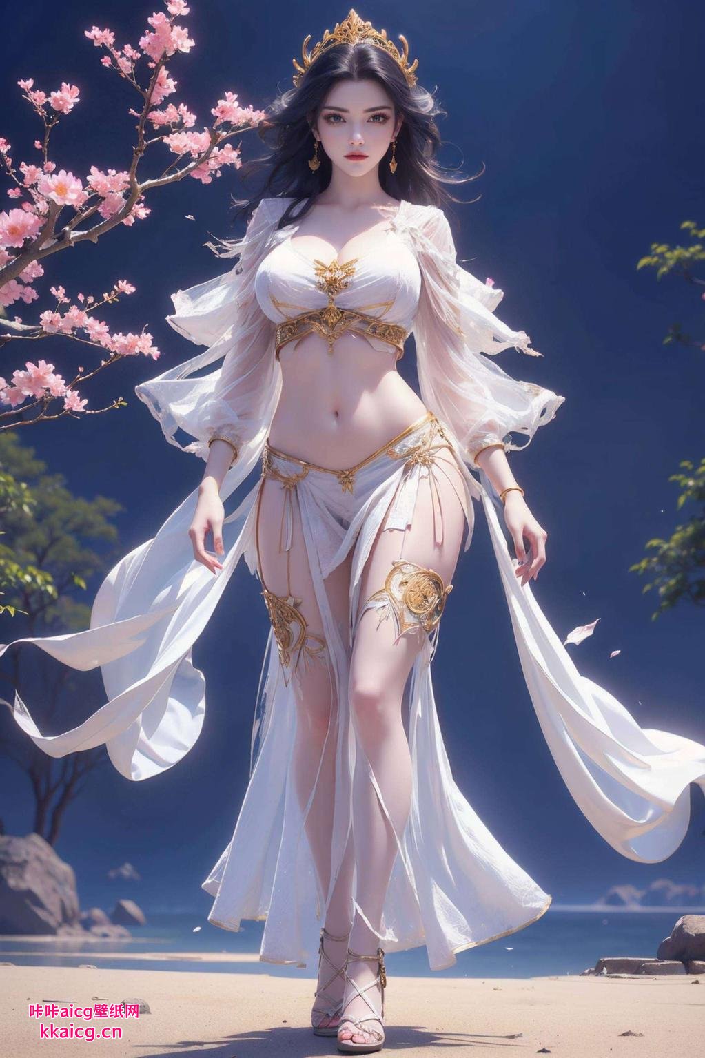 电脑桌面瞬间变身神秘仙境国漫女神的魅力尽显！高清细腻