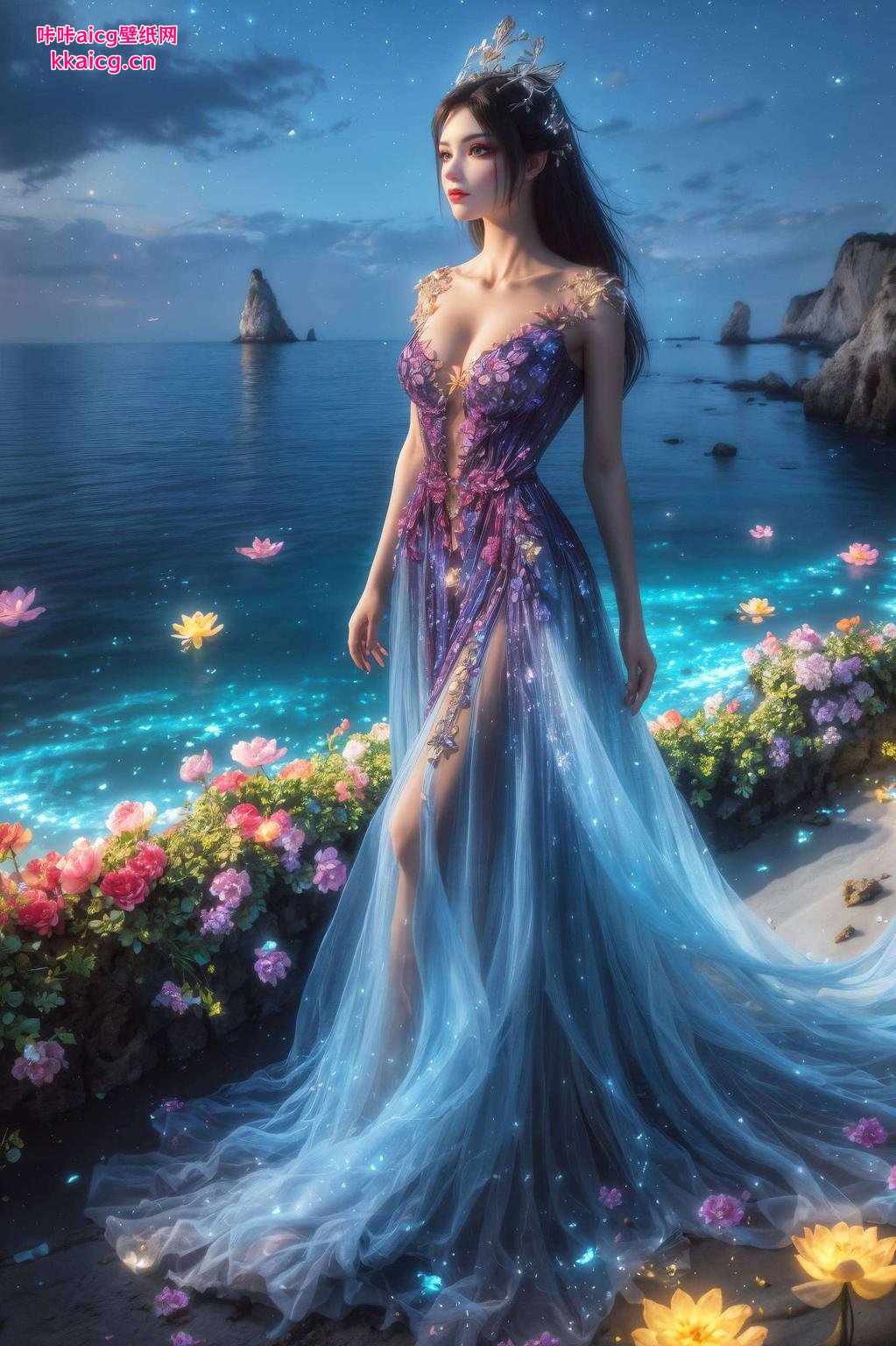 尽显霸气与优雅神秘蛇发女妖眼神深邃