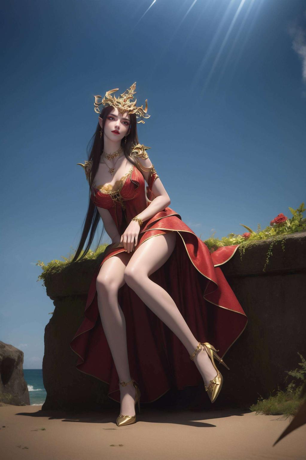 气质冷艳电脑桌面瞬间变身魔法世界