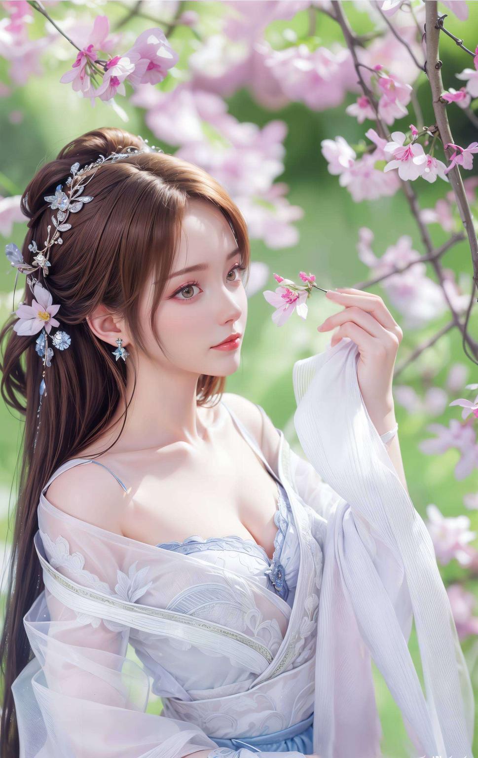 动漫迷们！今天给大家带来一款超美的国漫女神纳兰嫣然高清全屏壁纸简直是为你的手机量身定制的艺术佳品！