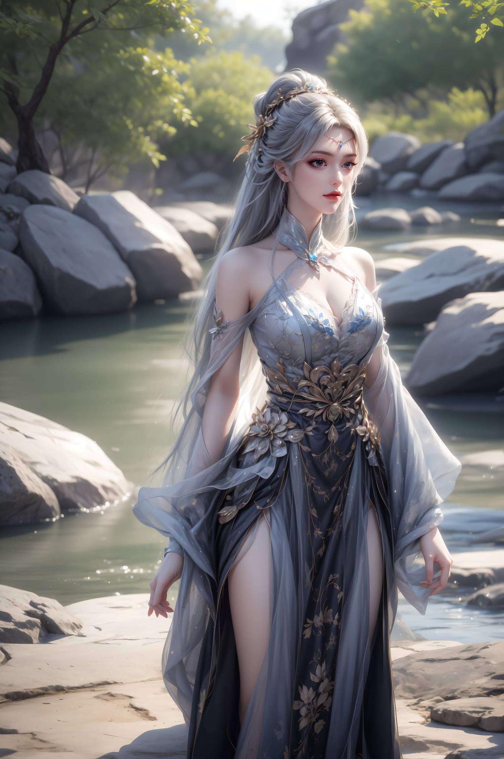 宁雨蝶羞花绽放浪漫壁纸