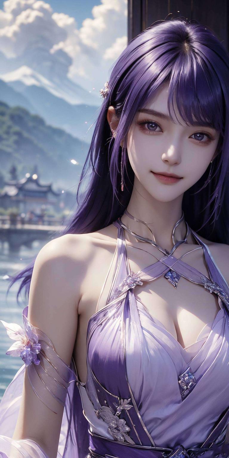 圣采儿性感高清壁纸古风炫彩