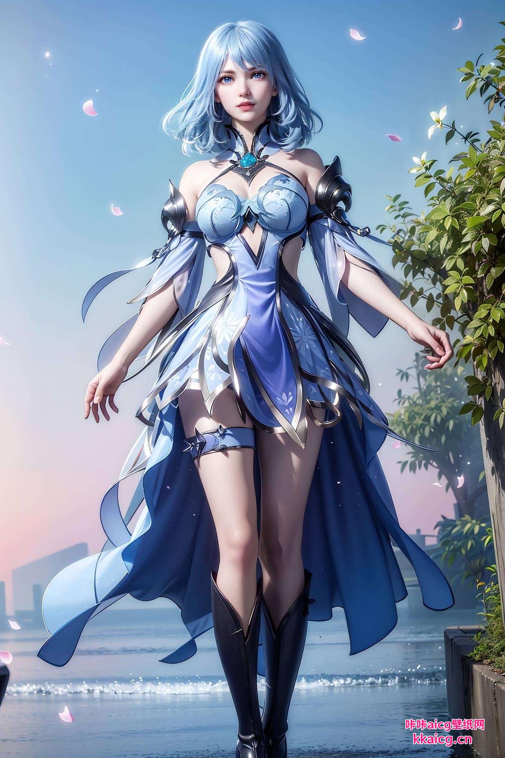 水冰儿之美如冰封雪锁