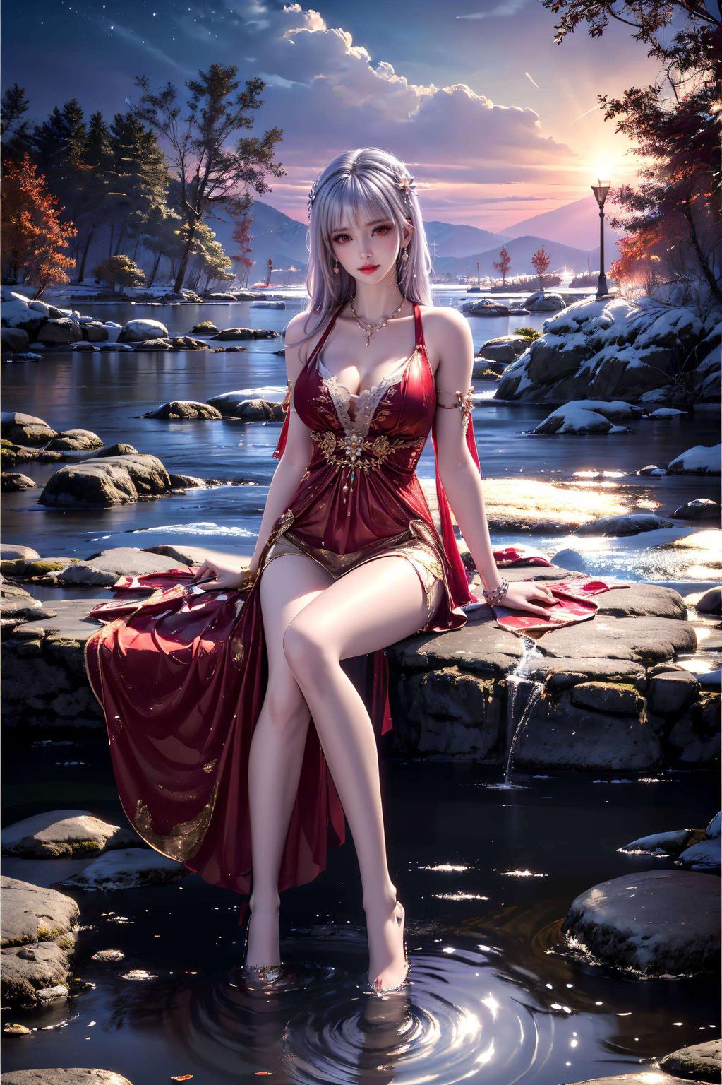 4K高清壁纸享受月光的温柔陪伴