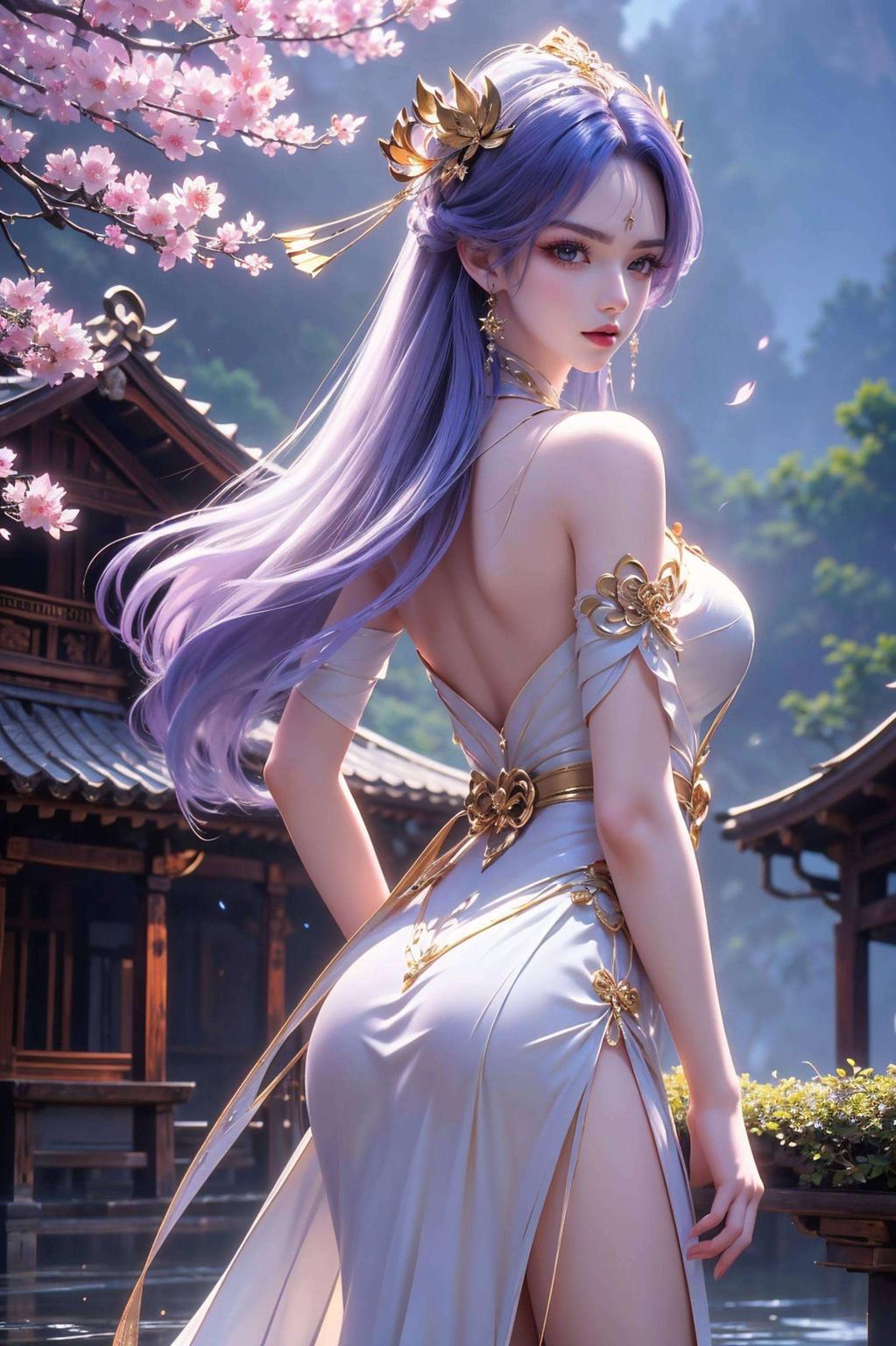 粉色浪漫天穹流星闪耀