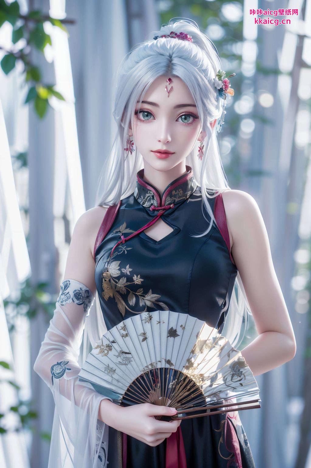 动漫美女映眼前高清壁纸锁屏间