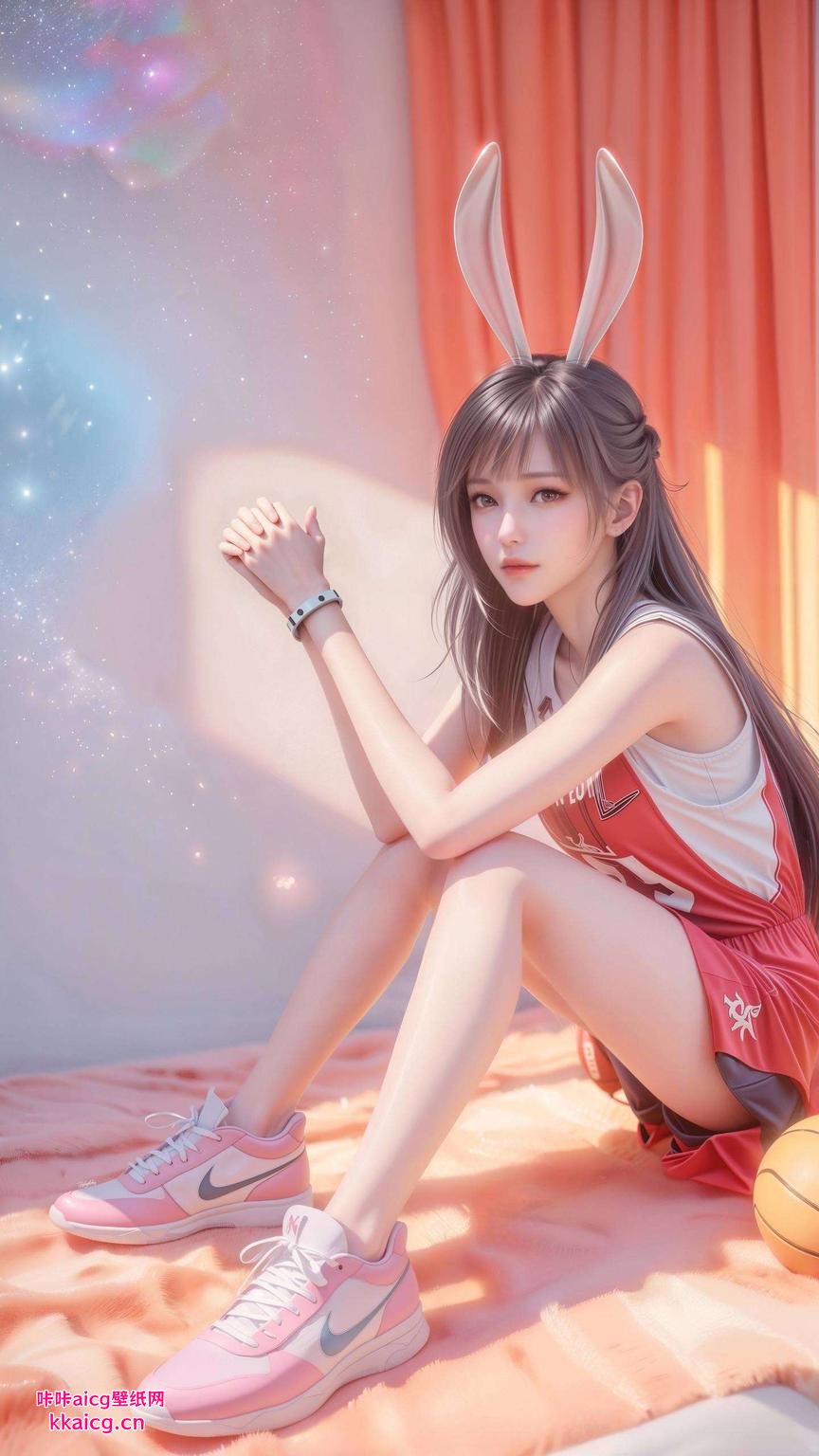 小舞的四只兔耳朵灵动可爱心情都好啦！