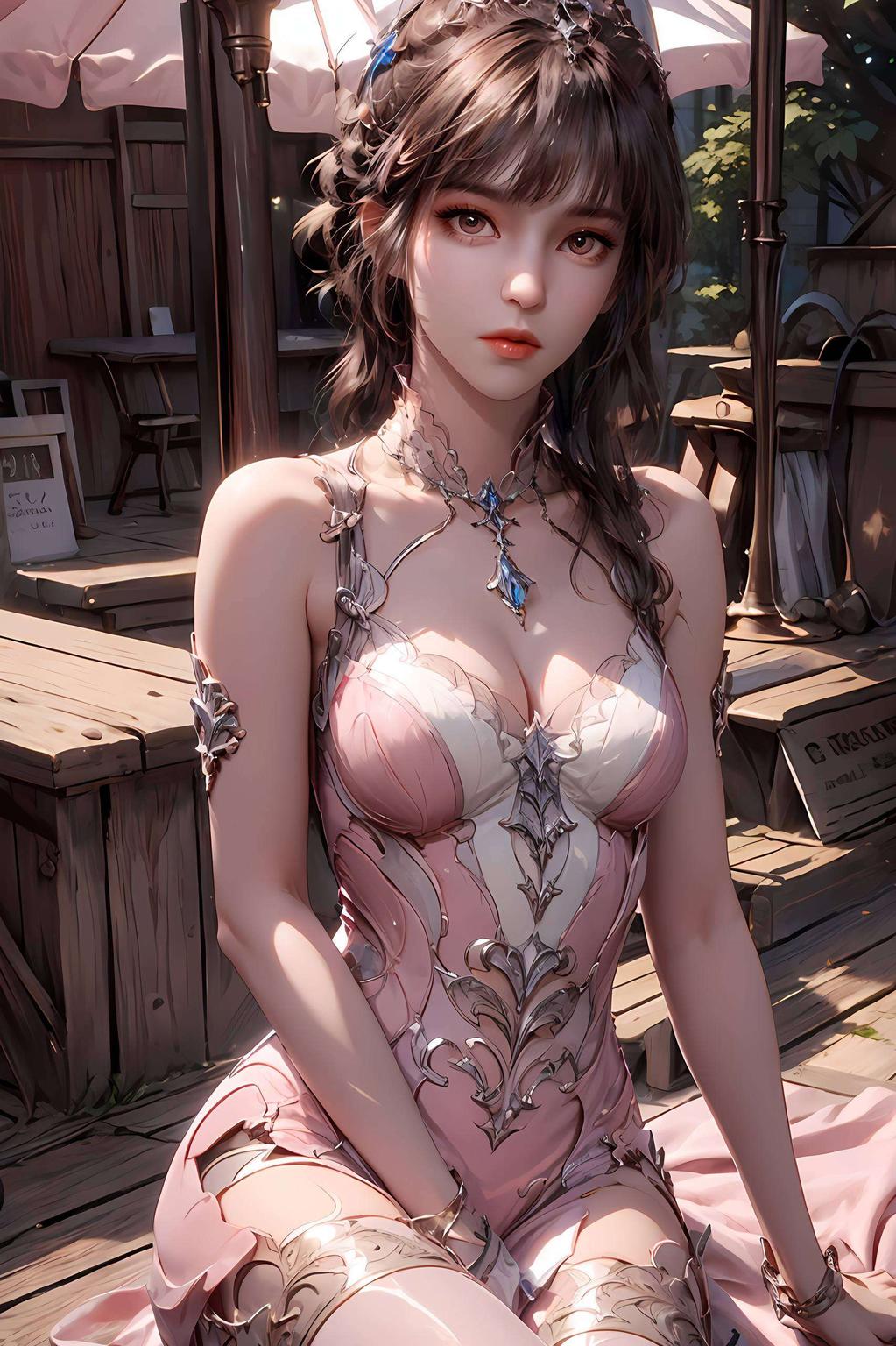 白色婚纱映衬下的她让你的手机瞬间变身艺术馆