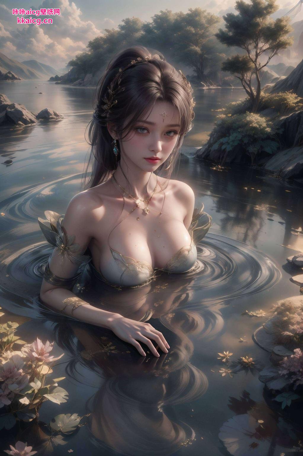 无双壁纸萧薰儿绿意盎然中绽放炫丽光彩