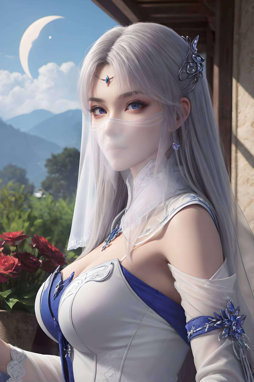 绿意盎然的草药与清透的水珠小医仙宽屏壁纸