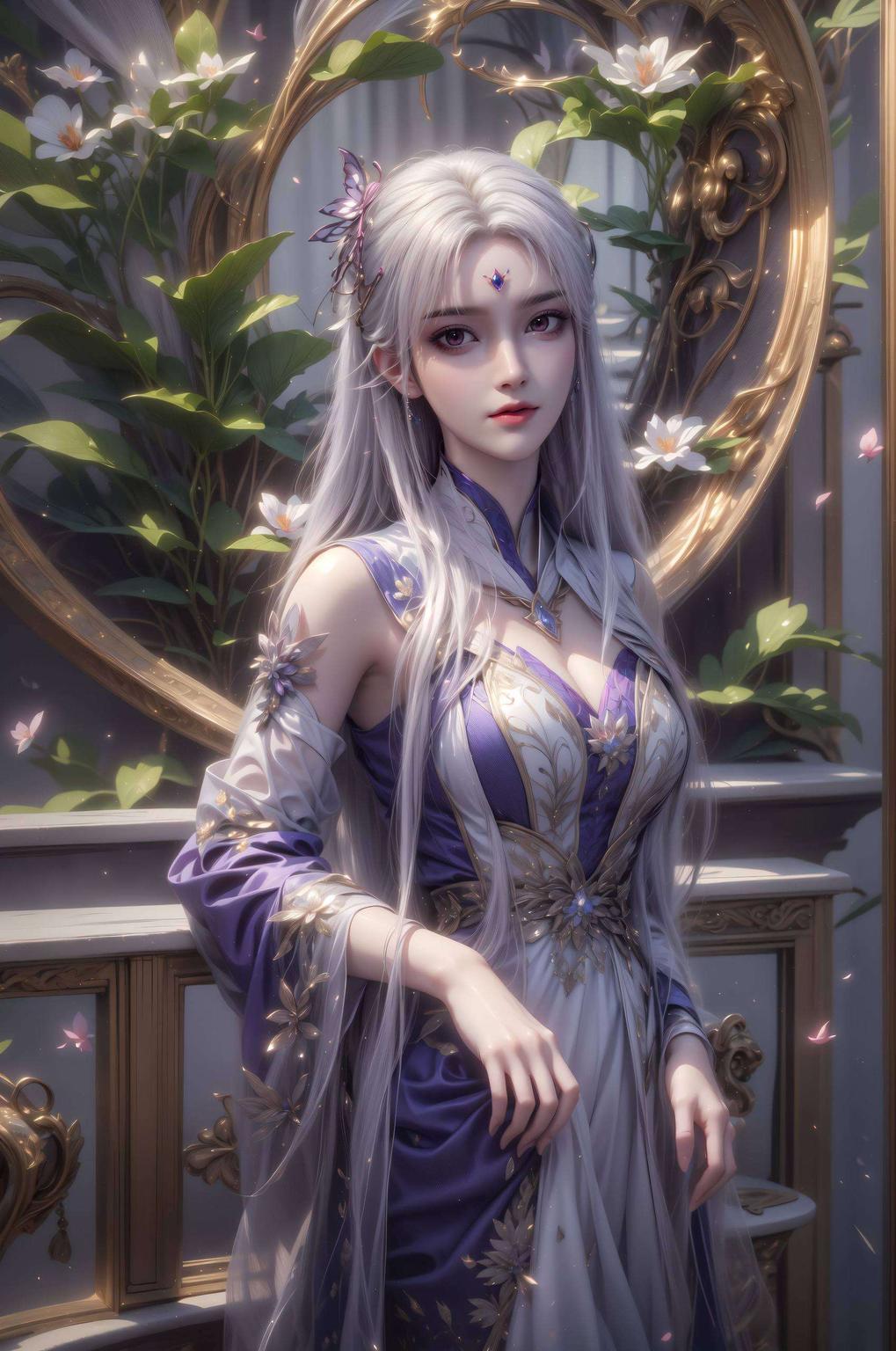 宛如穿越时空的仙子护眼模式下