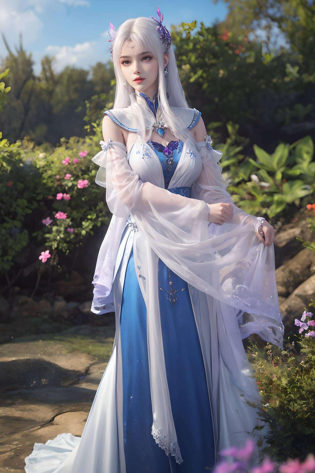 静态中美得不可方物为你的苹果桌面增添一抹仙气！