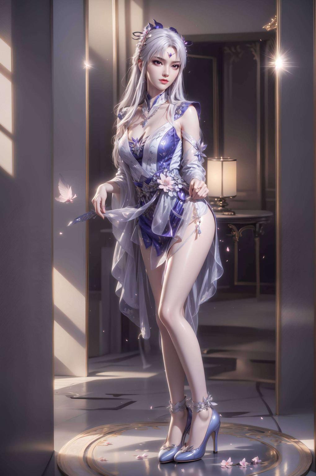 这款壁纸以漫画小医仙的美图为主仿佛置身神秘森林