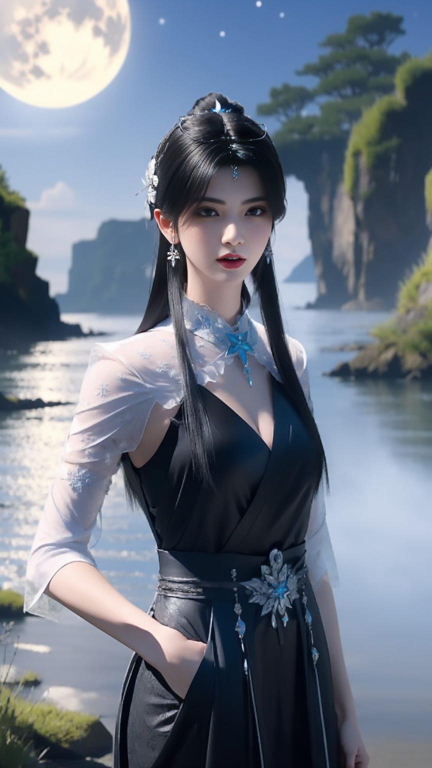 清新的色调特别适合护眼！看看这款夏倾月的手机8k超清壁纸