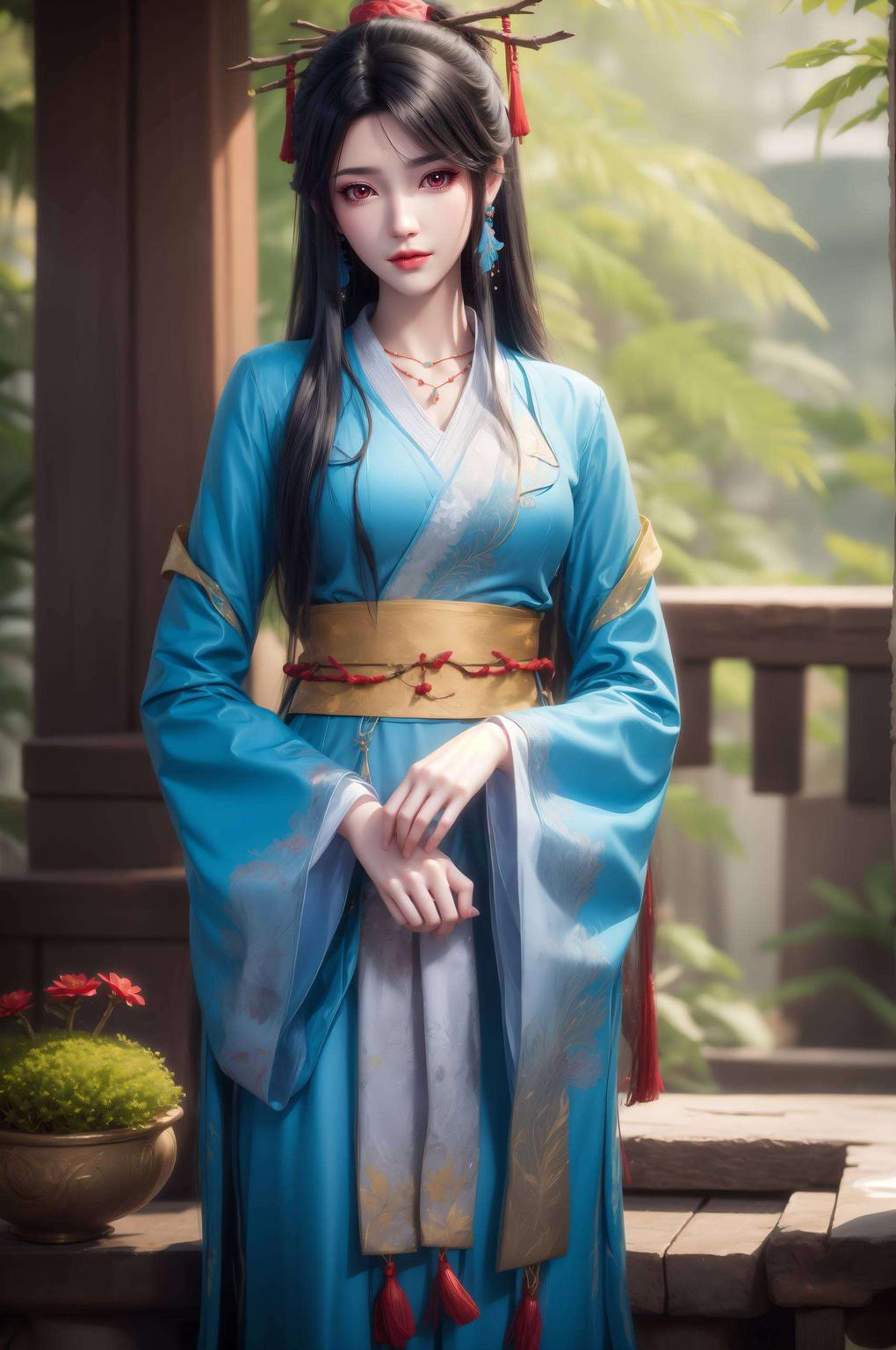 夭夭与元尊携手高清全屏壁纸