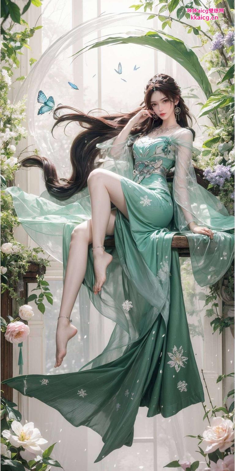 这电脑艺术壁纸太赞了！看看叶倾仙高清三屏壁纸图片美得让人心动！细节丰富