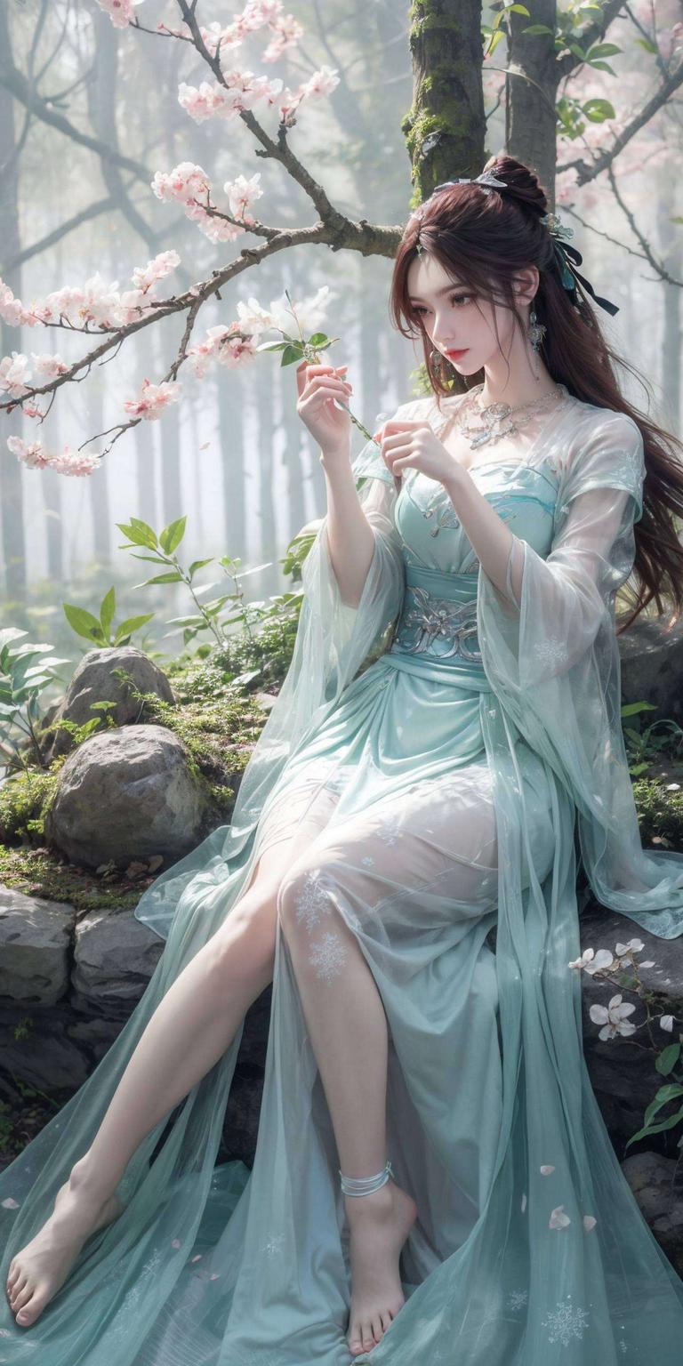 锁屏间尽显神秘仙气叶倾仙全身高清4K壁纸