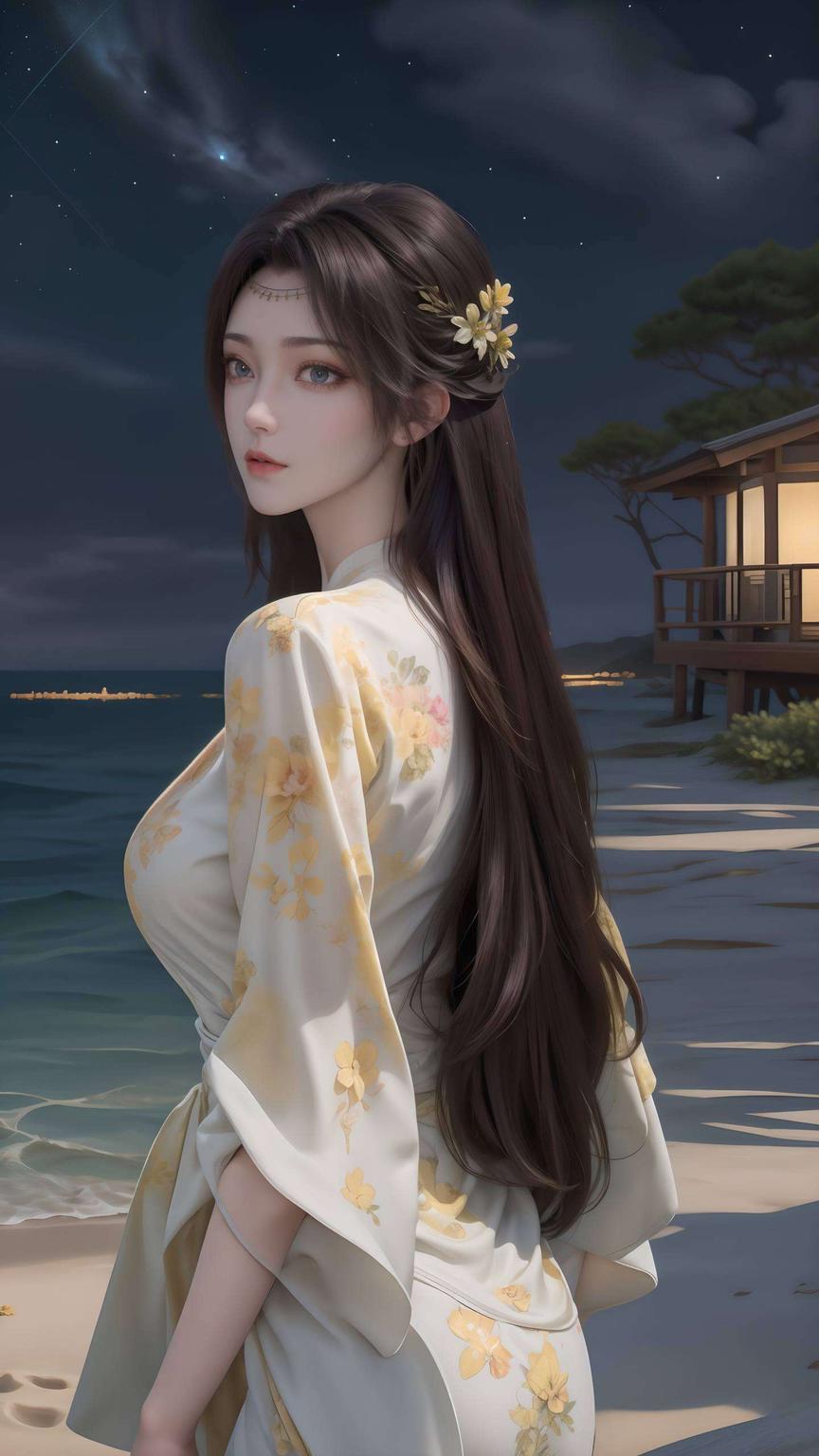 各位动漫迷们这款云韵黑袍壁纸