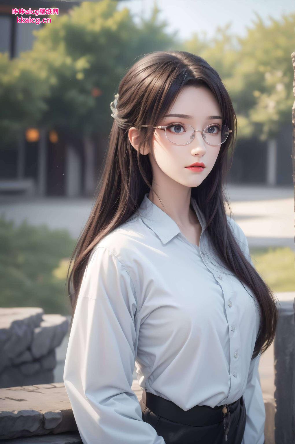 云韵雕像壁纸穿越古风画卷