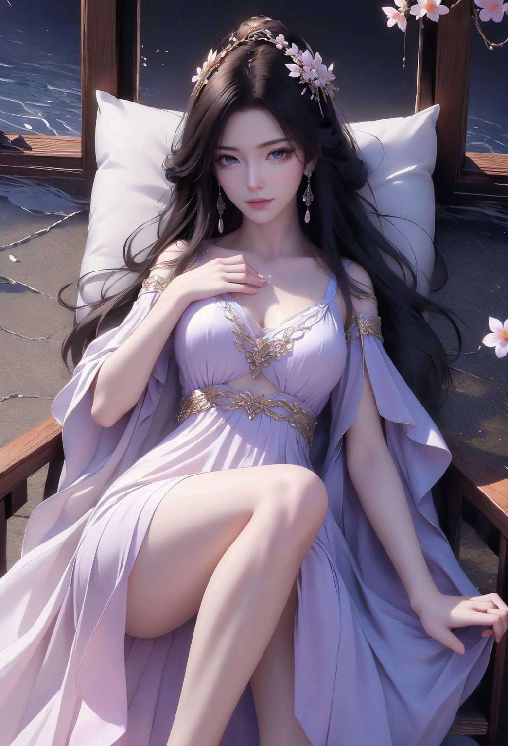 梦幻桌面风情紫灵壁纸新