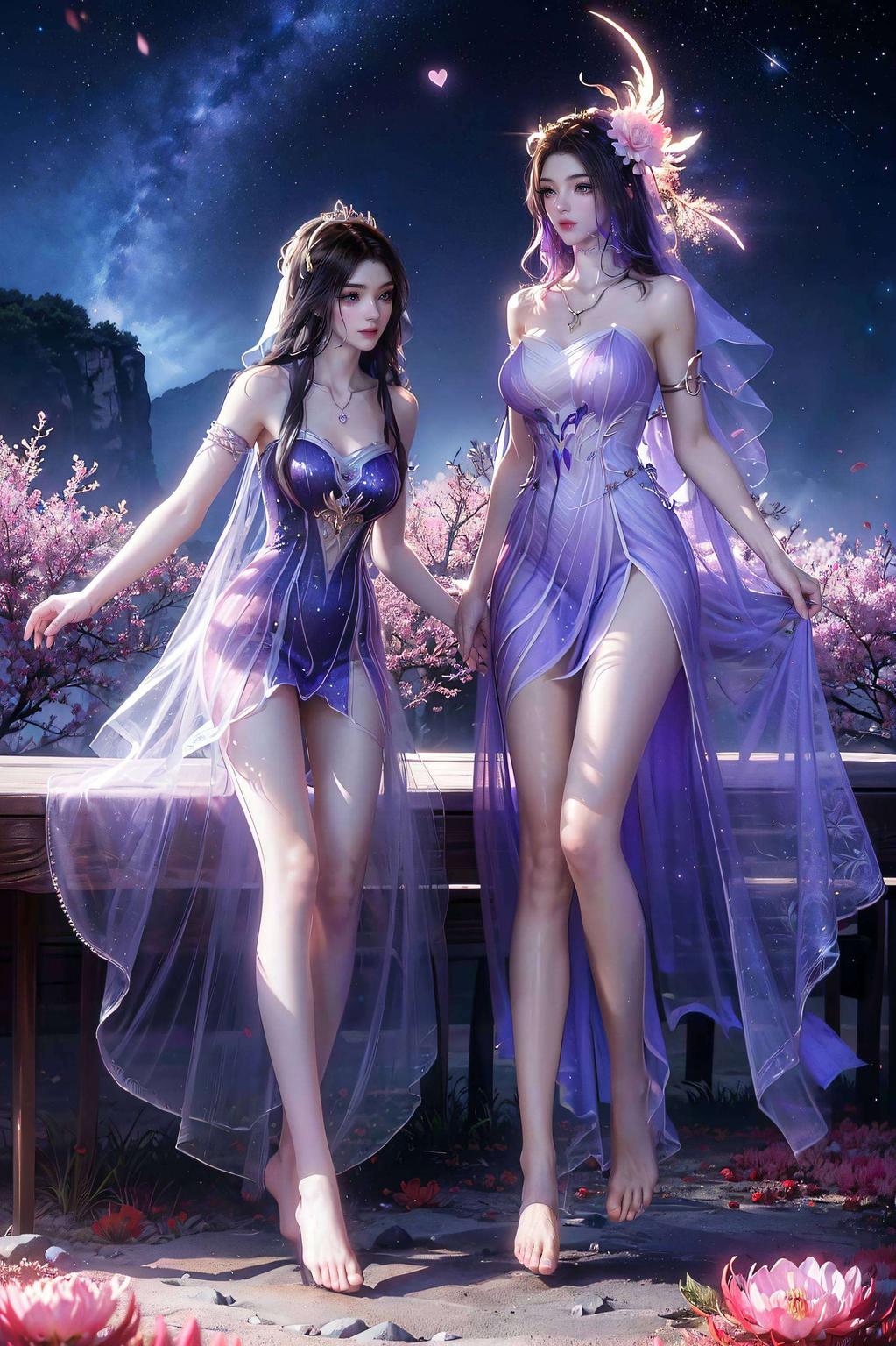 这画面这位紫灵仙女